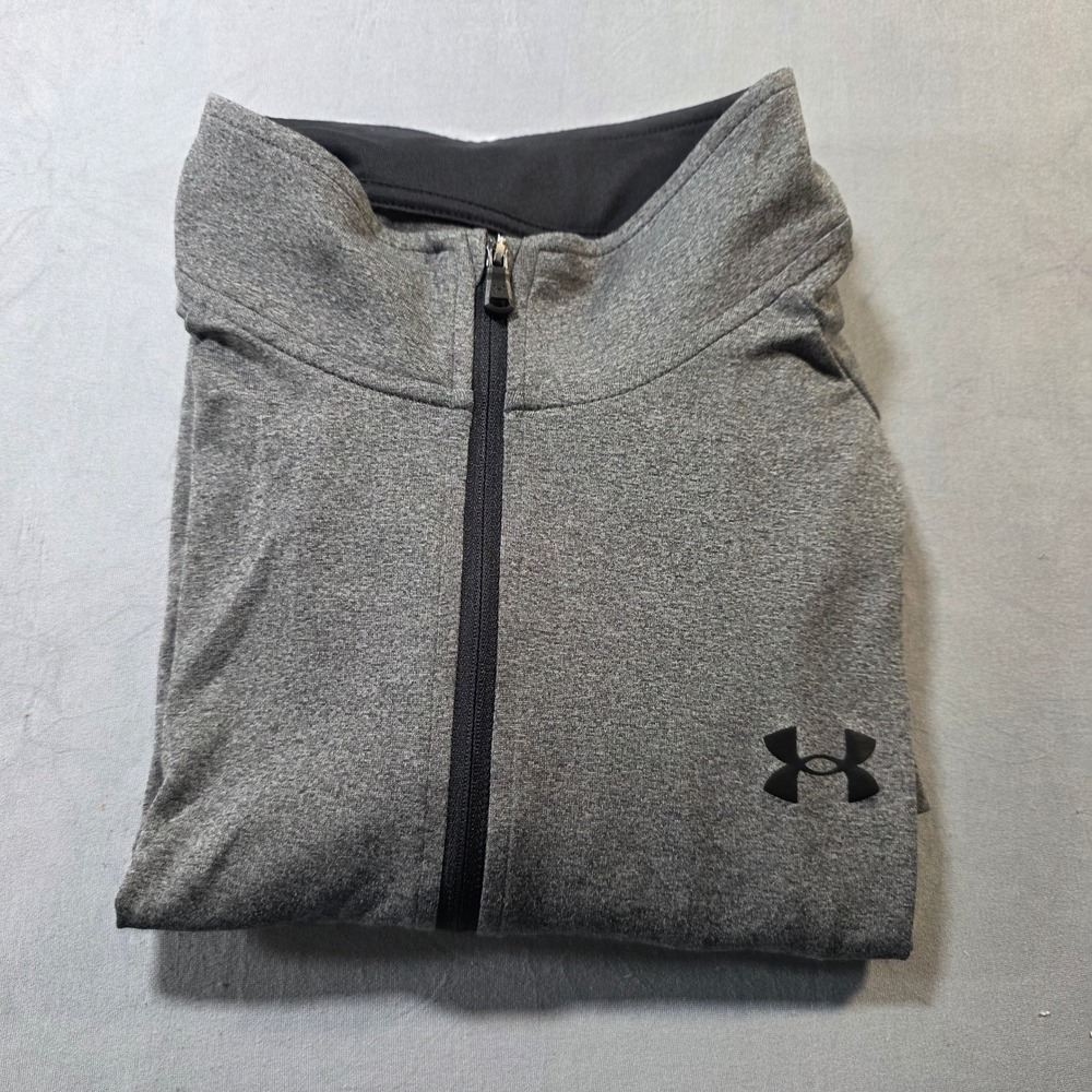 Under Armour Womens XL Gray Tech 1/2 Zip Long‎ Sleeve Heathered Pullover Top